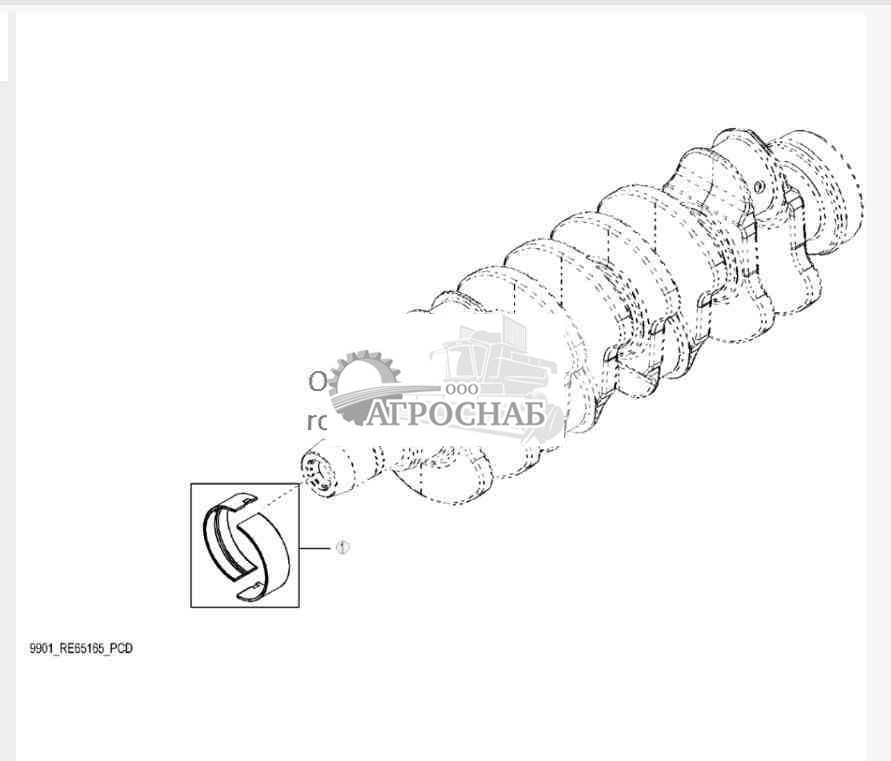 9901 Комплект подшипников коленчатого вала 